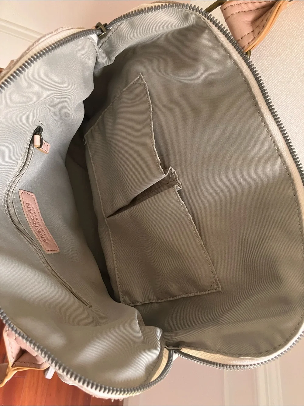 American Leather Co. cream leather